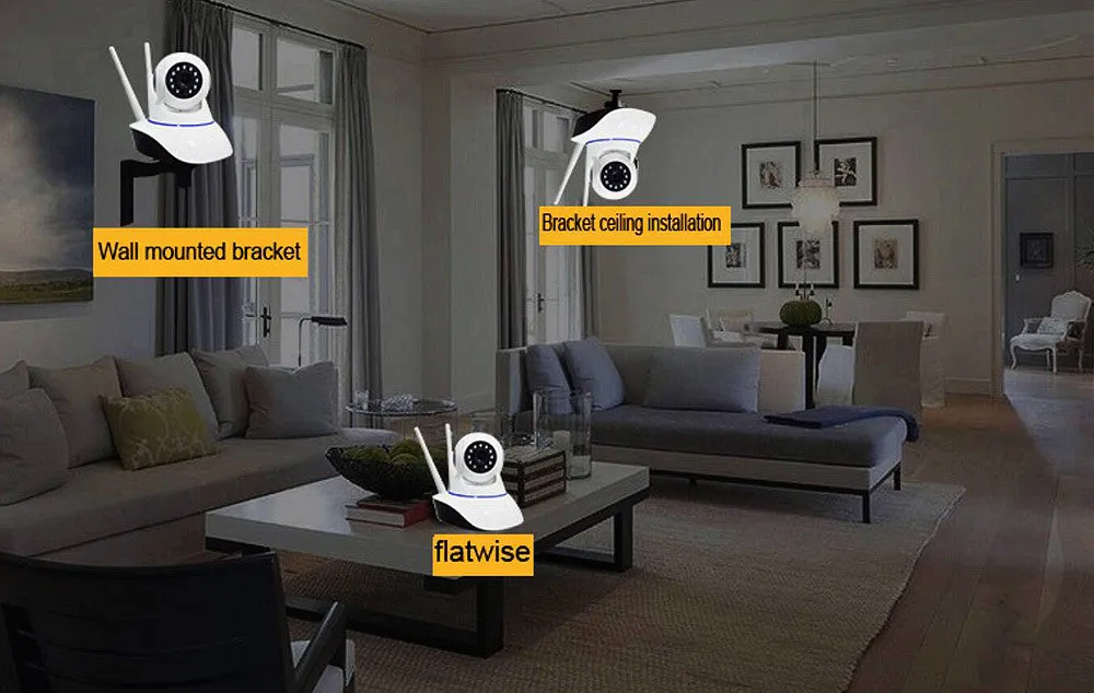 1080P HD WiFi CCTV Monitoring Night Vision Camera - Smart Home Surveillance Cam