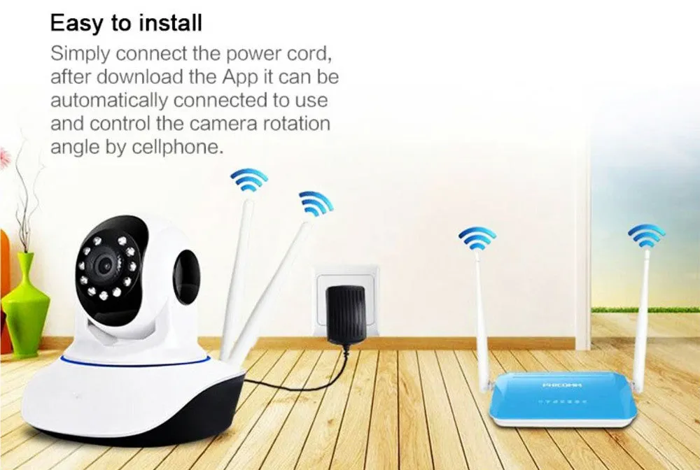 1080P HD WiFi CCTV Monitoring Night Vision Camera - Smart Home Surveillance Cam