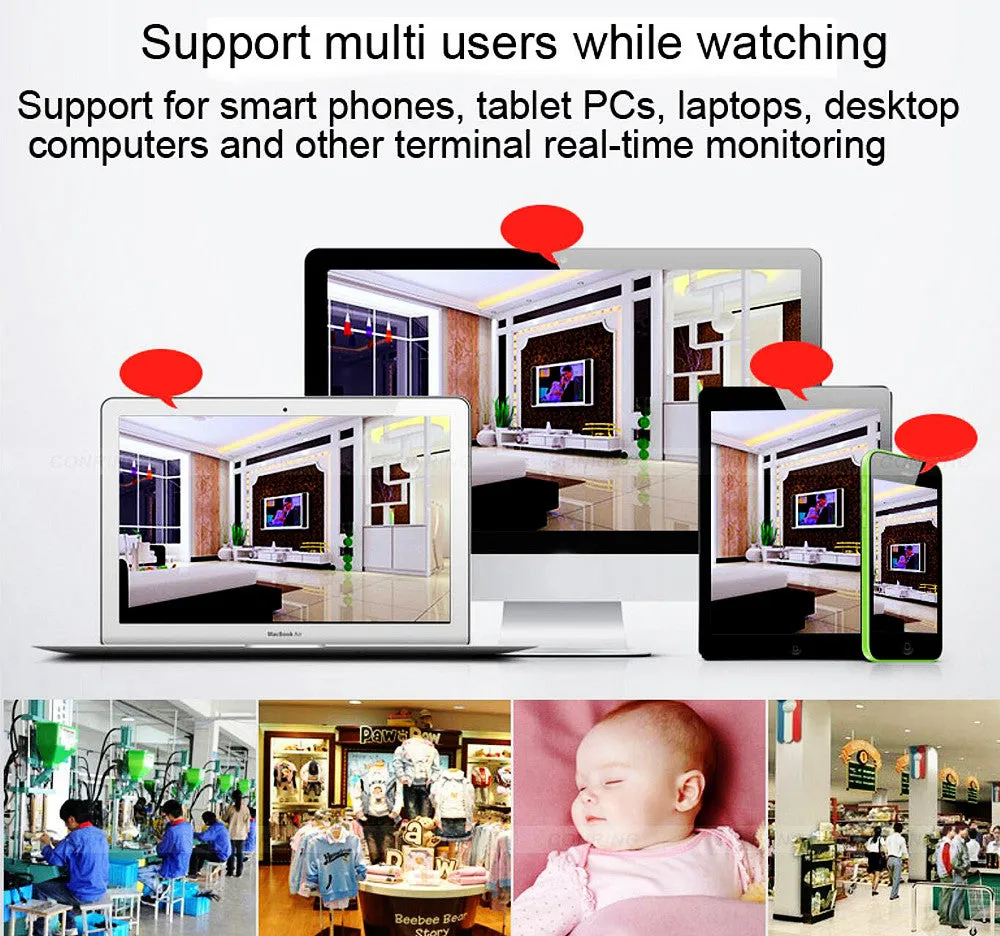 1080P HD WiFi CCTV Monitoring Night Vision Camera - Smart Home Surveillance Cam