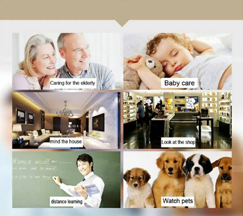 1080P HD WiFi CCTV Monitoring Night Vision Camera - Smart Home Surveillance Cam