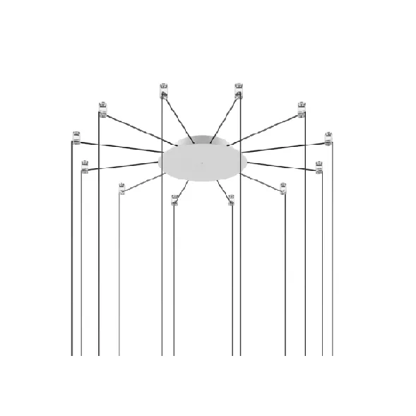 12 Lights Radial Cluster