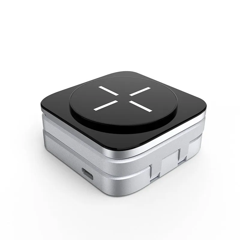 3-in-1 Foldable Wireless Charger | Magnetic Dock for iPhone, AirPods & Watch