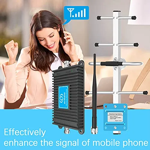 5G Phone Signal Booster, Home 4G LTE Cell Phone Signal Booster ATT, Straight Talk 700MHz Band 12/17 Cell Signal Repeater Amplifier Antenna Kits, Boosts Data and Calls, FCC Approved