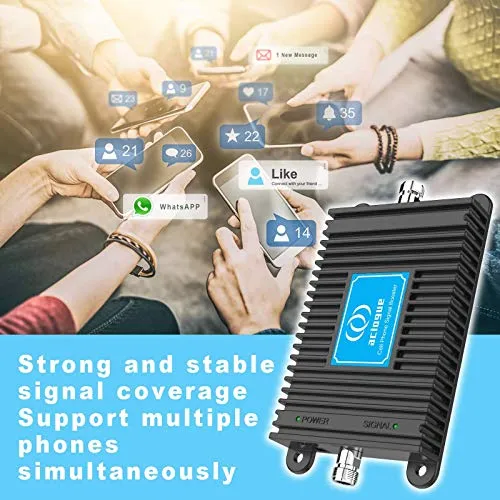 5G Phone Signal Booster, Home 4G LTE Cell Phone Signal Booster ATT, Straight Talk 700MHz Band 12/17 Cell Signal Repeater Amplifier Antenna Kits, Boosts Data and Calls, FCC Approved