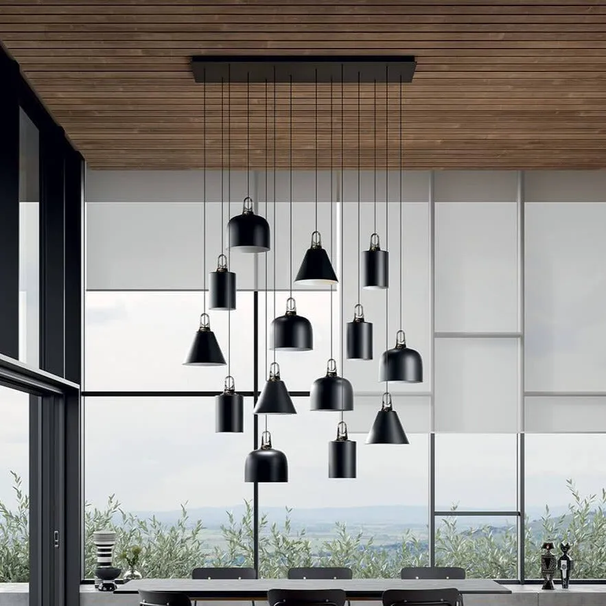 7 Lights Rectangular Cluster