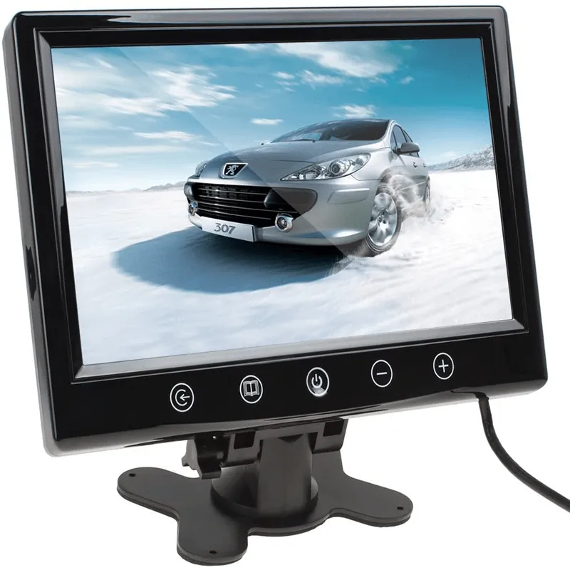 7" TFT/LED Hi- Res Display Monitor, Headrest Shroud and Stand/Touch button