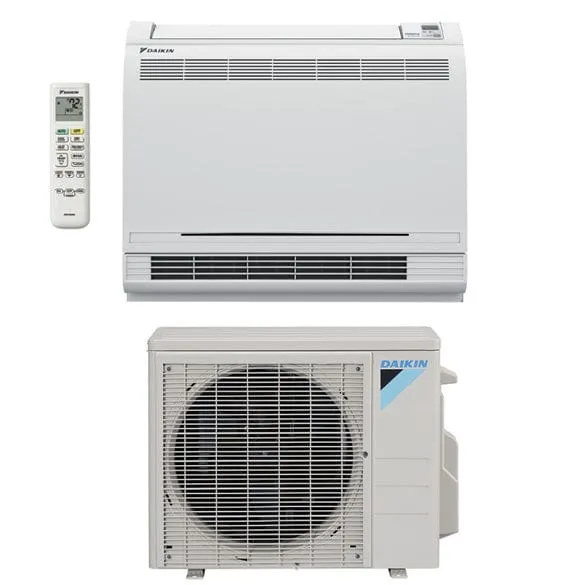 9,000 BTU Daikin 20 SEER LOW AMBIENT Low-Wall Floor Mount Ductless Mini-Split Inverter Air Conditioner Heat Pump System 230 Volt