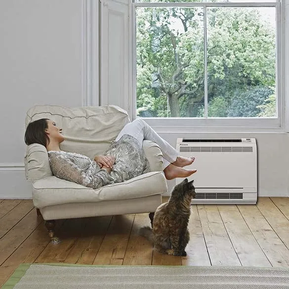 9,000 BTU Daikin 20 SEER LOW AMBIENT Low-Wall Floor Mount Ductless Mini-Split Inverter Air Conditioner Heat Pump System 230 Volt