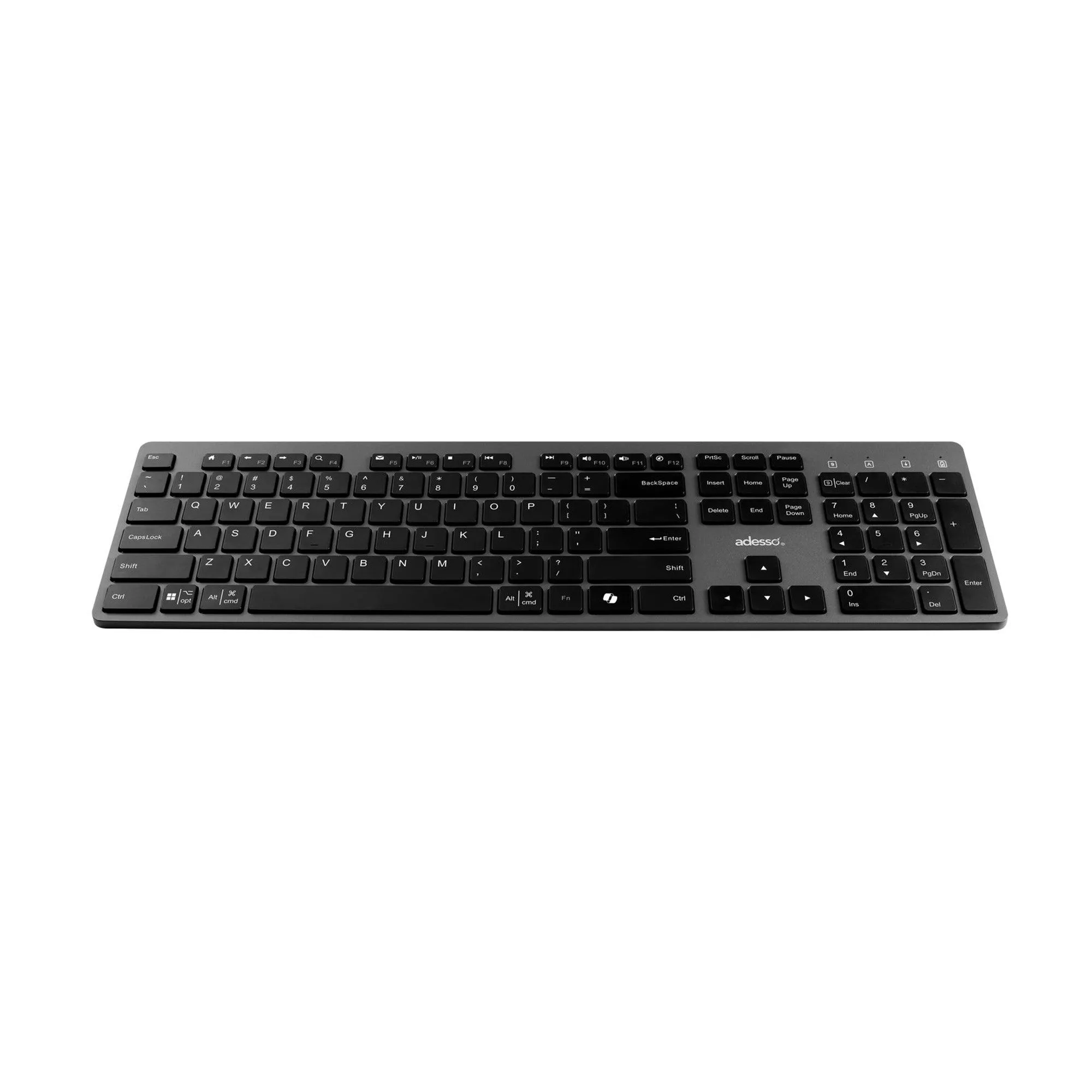Adesso Multi OS Wireless Scissor Switch desktop keyboard and mouse - 15-12868