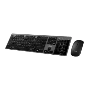 Adesso Multi OS Wireless Scissor Switch desktop keyboard and mouse - 15-12868