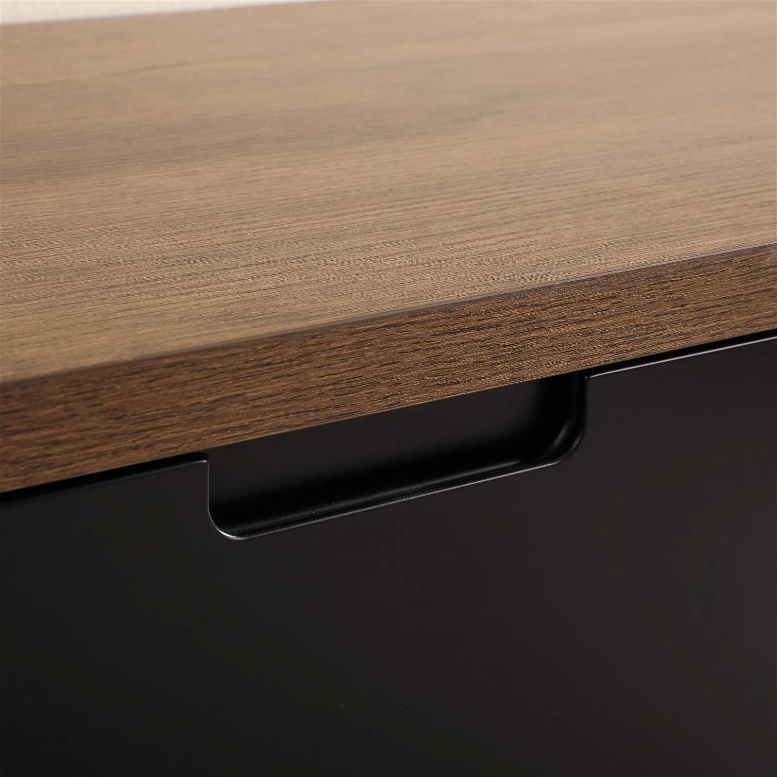 Air Entertainment Cabinet, Wall Mount TV Unit, 2000mm Dark Oak by Criterion