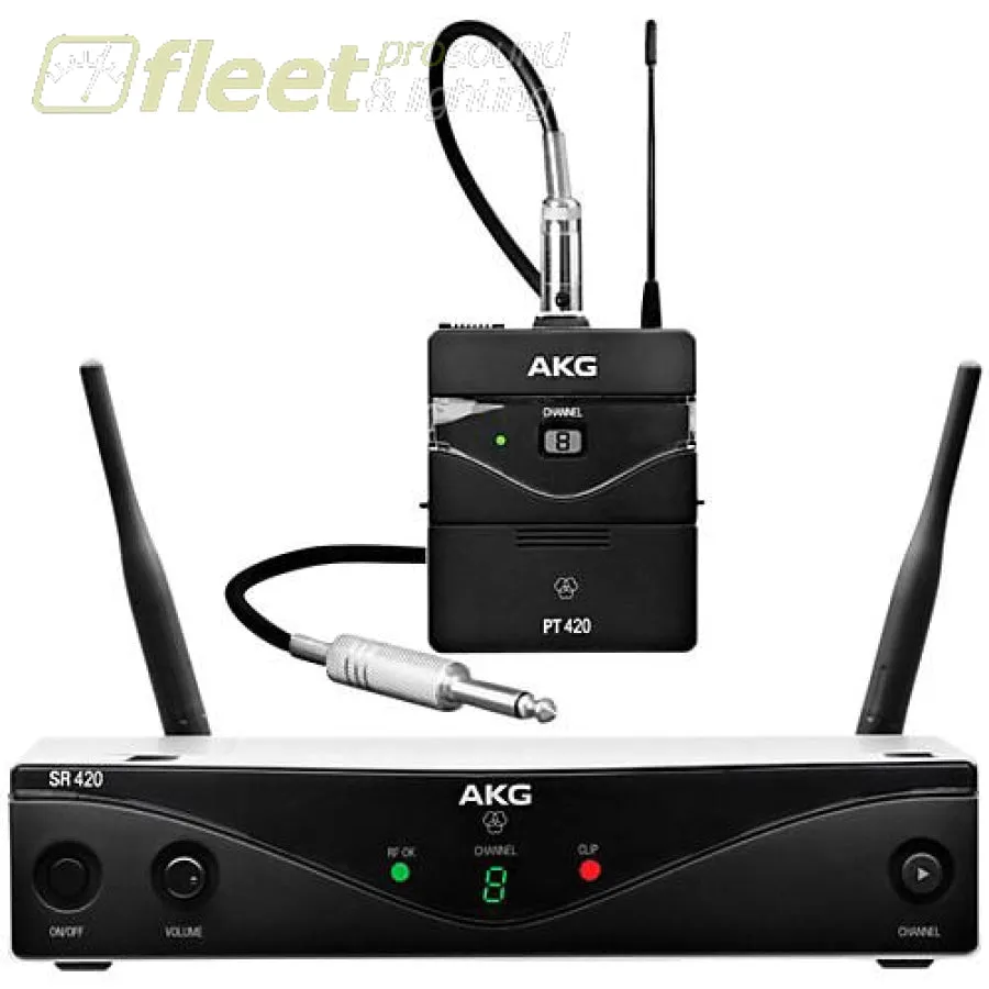 AKG WMS420-1 Wireless Microphone System w/ Instrument cable