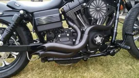 Attitude Inc, Ambush Black Headers, Exhuast Kit, 2.5' Race, Suit Harley Softail 1986-2017, Black, Kit