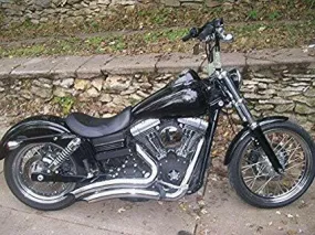 Attitude Inc, Razors Chrome Headers, Exhaust Kit, Big Radius Suit Harley Dyna 2006-2017, Chrome, Heatshields Attached Kit