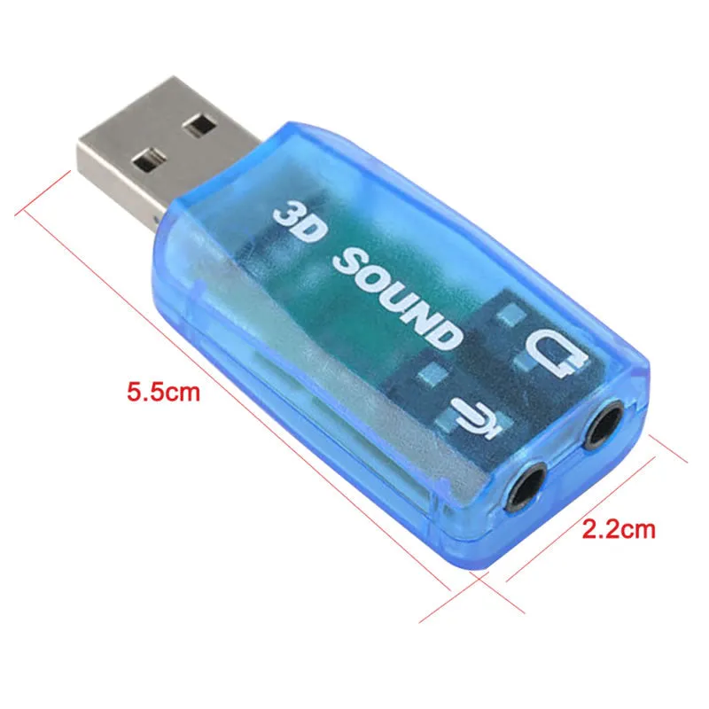 Audio 3D Usb 5.1Ch Sound Card -Xf0803