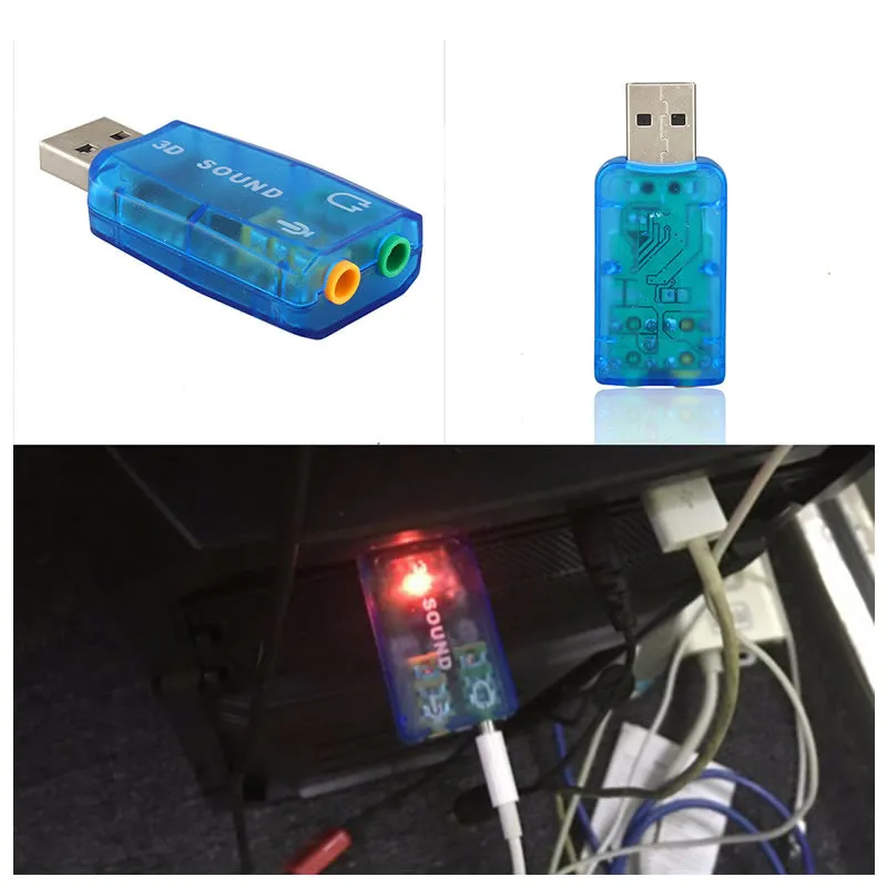 Audio 3D Usb 5.1Ch Sound Card -Xf0803