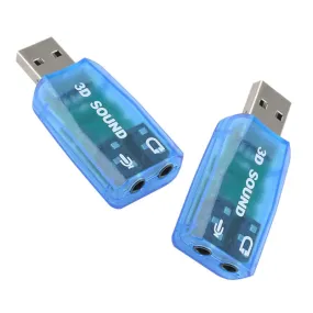 Audio 3D Usb 5.1Ch Sound Card -Xf0803