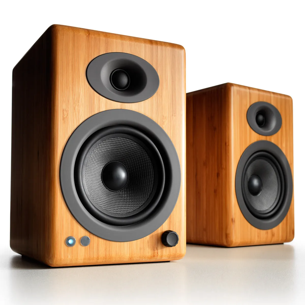 Audioengine A5  Bluetooth Wireless Powered Bookshelf Speakers - Pair (Bamboo)