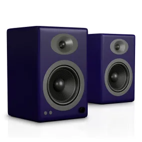 Audioengine A5  Bluetooth Wireless Powered Bookshelf Speakers - Pair (Matte Blue)