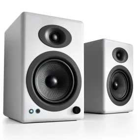 Audioengine A5  Bluetooth Wireless Powered Bookshelf Speakers - Pair (White)