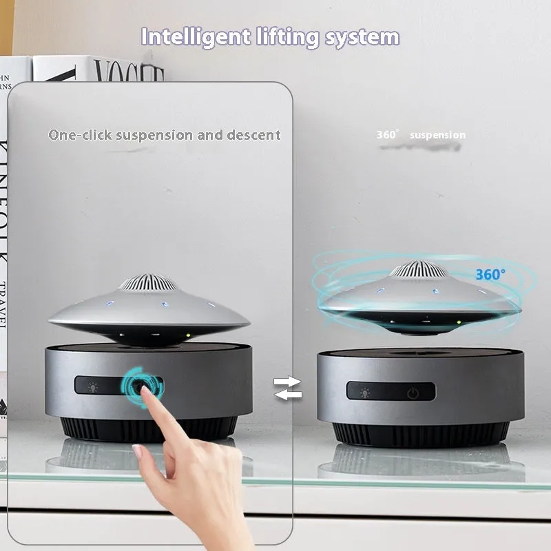 Automatic Lifting Bluetooth Speaker | Magnetic Levitation & 360° Sound