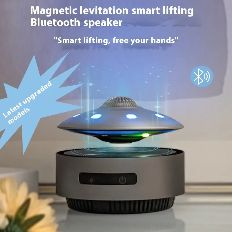 Automatic Lifting Bluetooth Speaker | Magnetic Levitation & 360° Sound