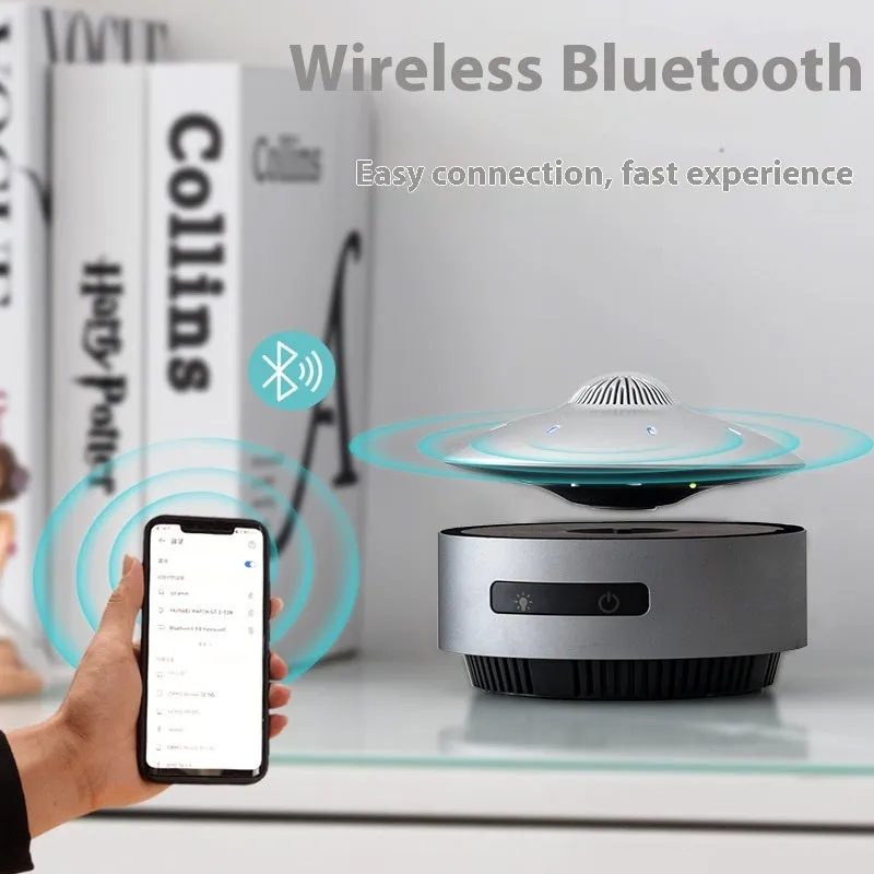Automatic Lifting Bluetooth Speaker | Magnetic Levitation & 360° Sound