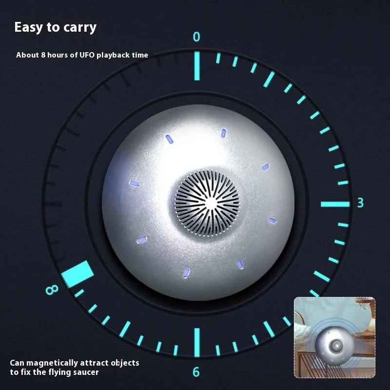Automatic Lifting Bluetooth Speaker | Magnetic Levitation & 360° Sound