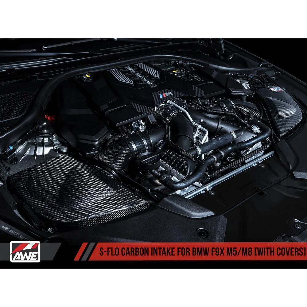 AWE S-FLO Carbon Intake | 2018-2020 BMW M5 / 2020 M8 4.4T (2660-15058)