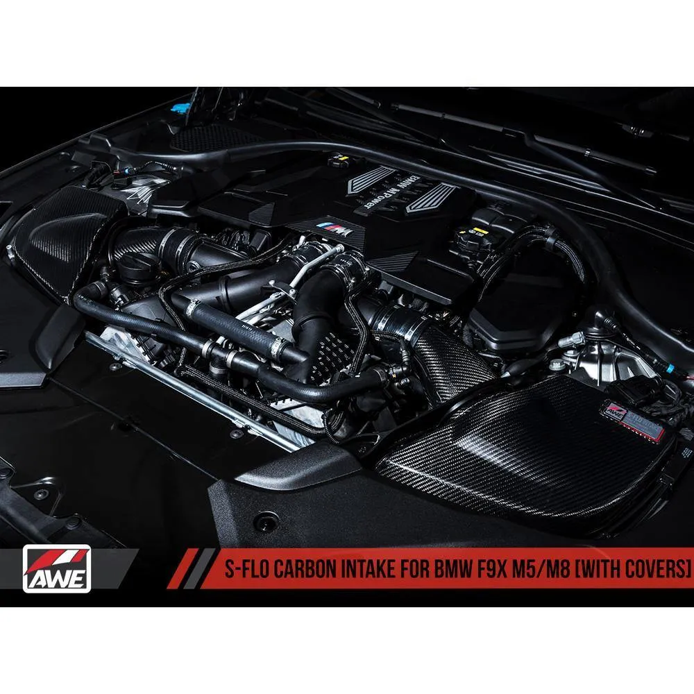 AWE S-FLO Carbon Intake | 2018-2020 BMW M5 / 2020 M8 4.4T (2660-15058)