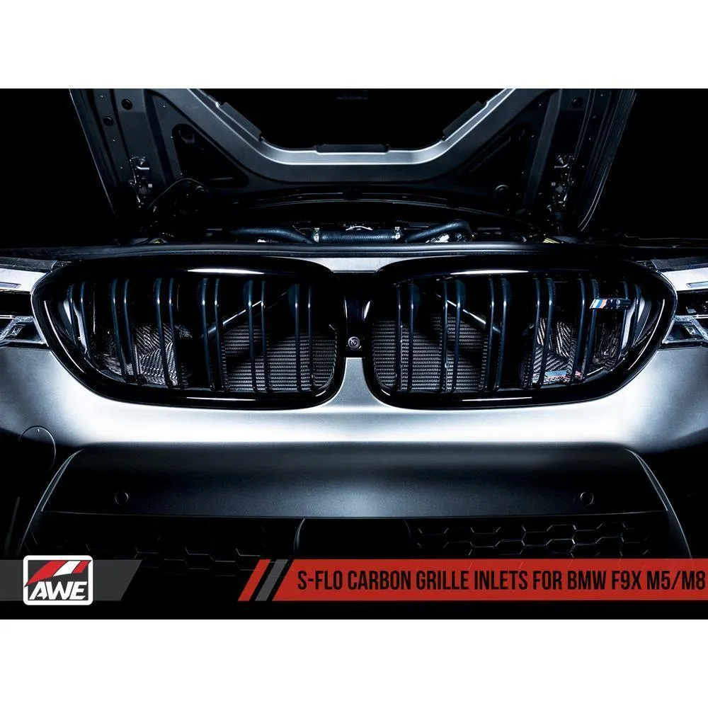 AWE S-FLO Carbon Intake | 2018-2020 BMW M5 / 2020 M8 4.4T (2660-15058)