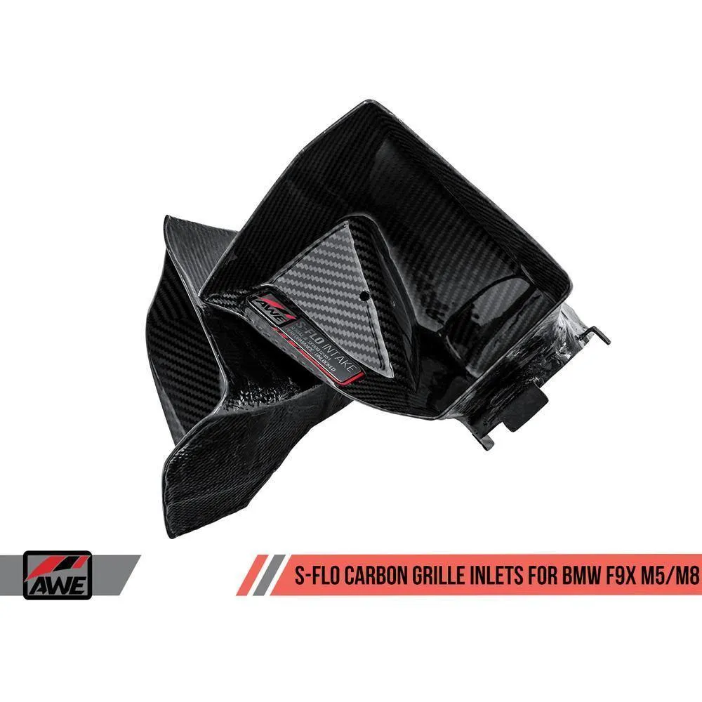 AWE S-FLO Carbon Intake | 2018-2020 BMW M5 / 2020 M8 4.4T (2660-15058)