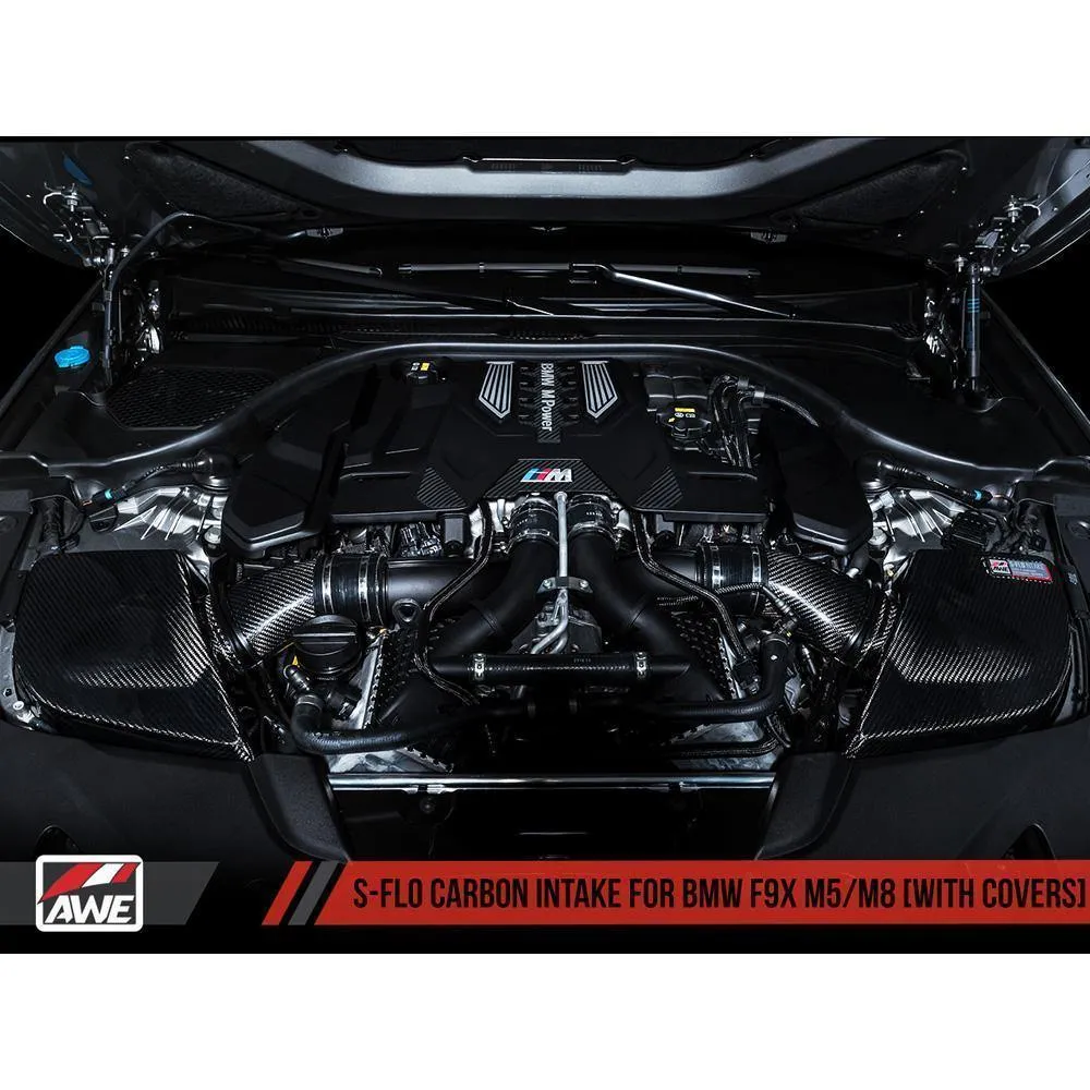 AWE S-FLO Carbon Intake | 2018-2020 BMW M5 / 2020 M8 4.4T (2660-15058)