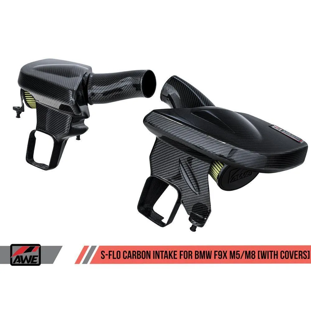 AWE S-FLO Carbon Intake | 2018-2020 BMW M5 / 2020 M8 4.4T (2660-15058)