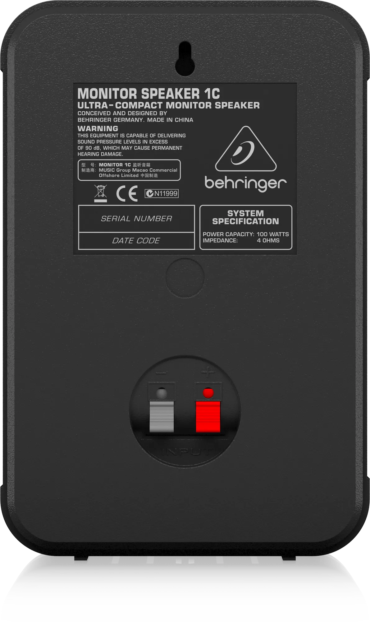 Behringer Monitor Speakers 1C-Blac k