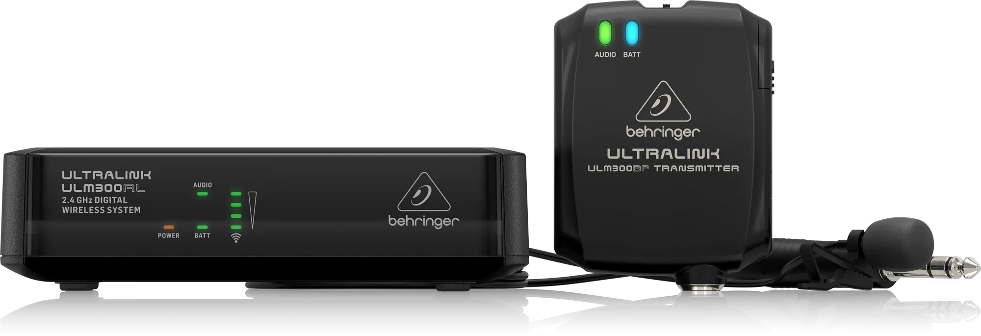 Behringer ULM300LAV High Performance 2.4 GHz Digital Wireless System with Lavalier Microphone, Belt-Pack Transmitter and Receiver