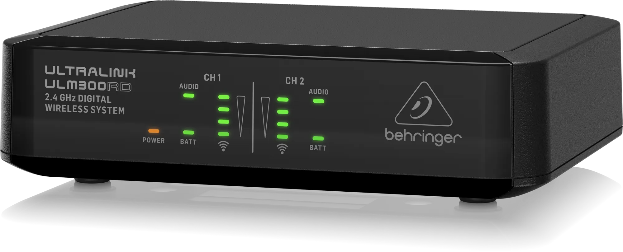 Behringer ULTRALINK ULM302MIC  High-Performance 2.4 GHz Digital Wireless System with 2 Handheld Microphones and Receiver