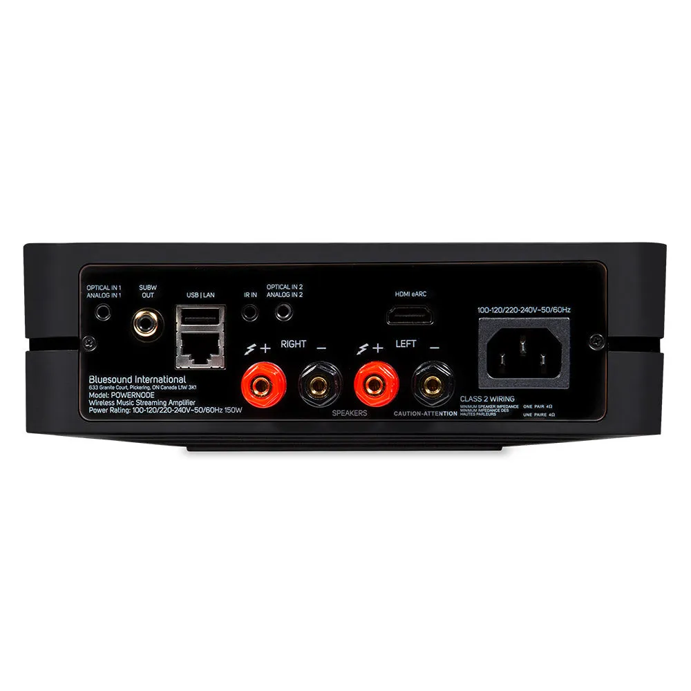 Bluesound POWERNODE Wireless Multi-Room Music Streaming Amplifier with HDMI (available to demo)