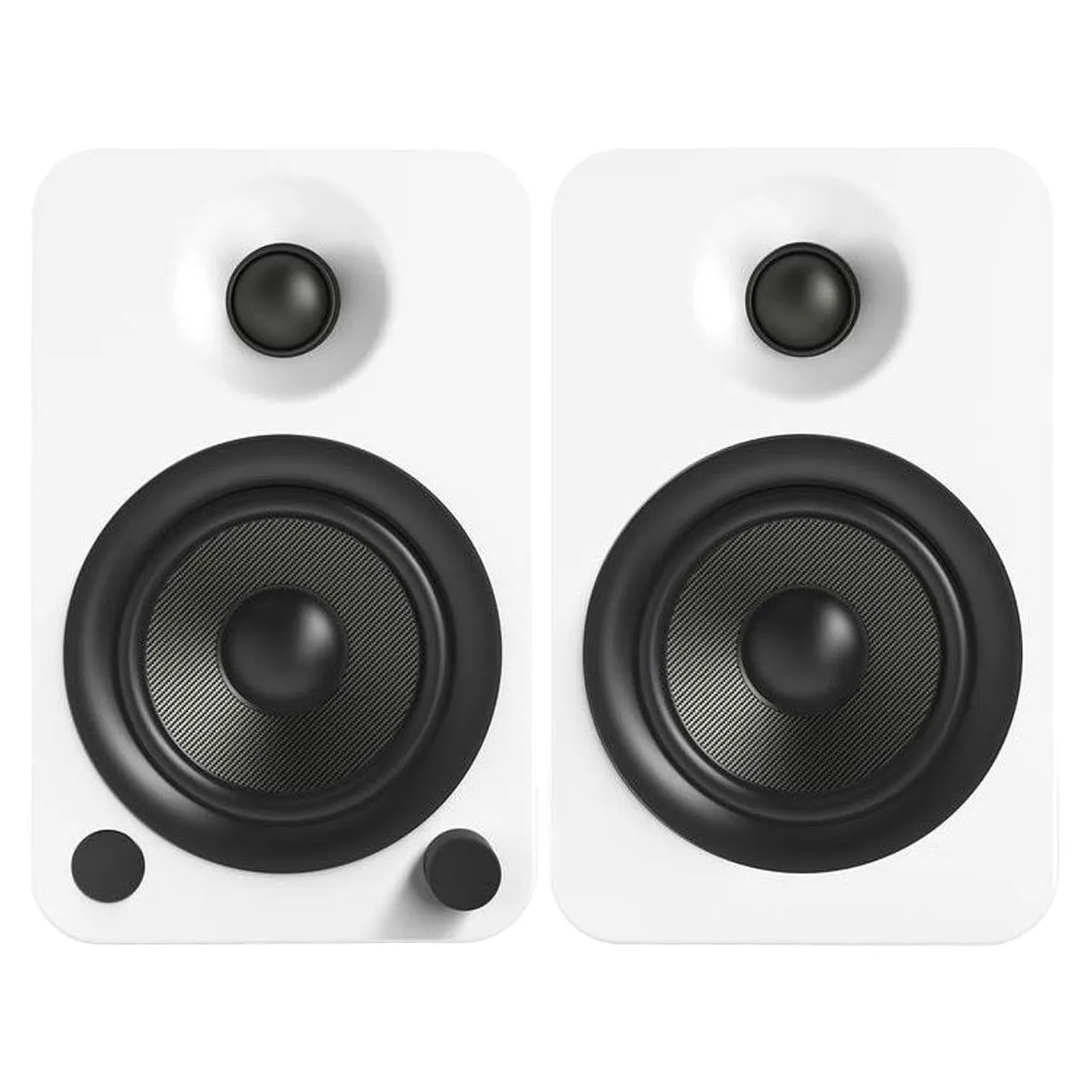 Bookshelf speakers Kanto YU4 with stands SP26PL, 2 pcs, white/black