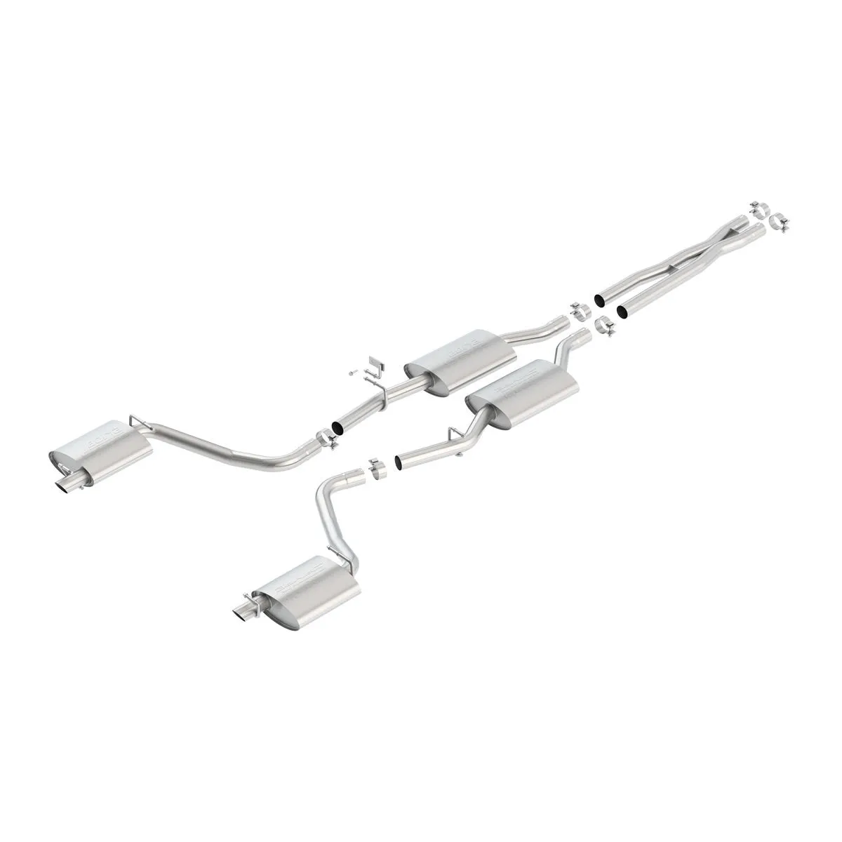 BORLA 140685 Cat Back Exhaust System S-Type for CHRYSLER 300 2015-2021 / DODGE Charger / DODGE Charger SXT 2022-2023