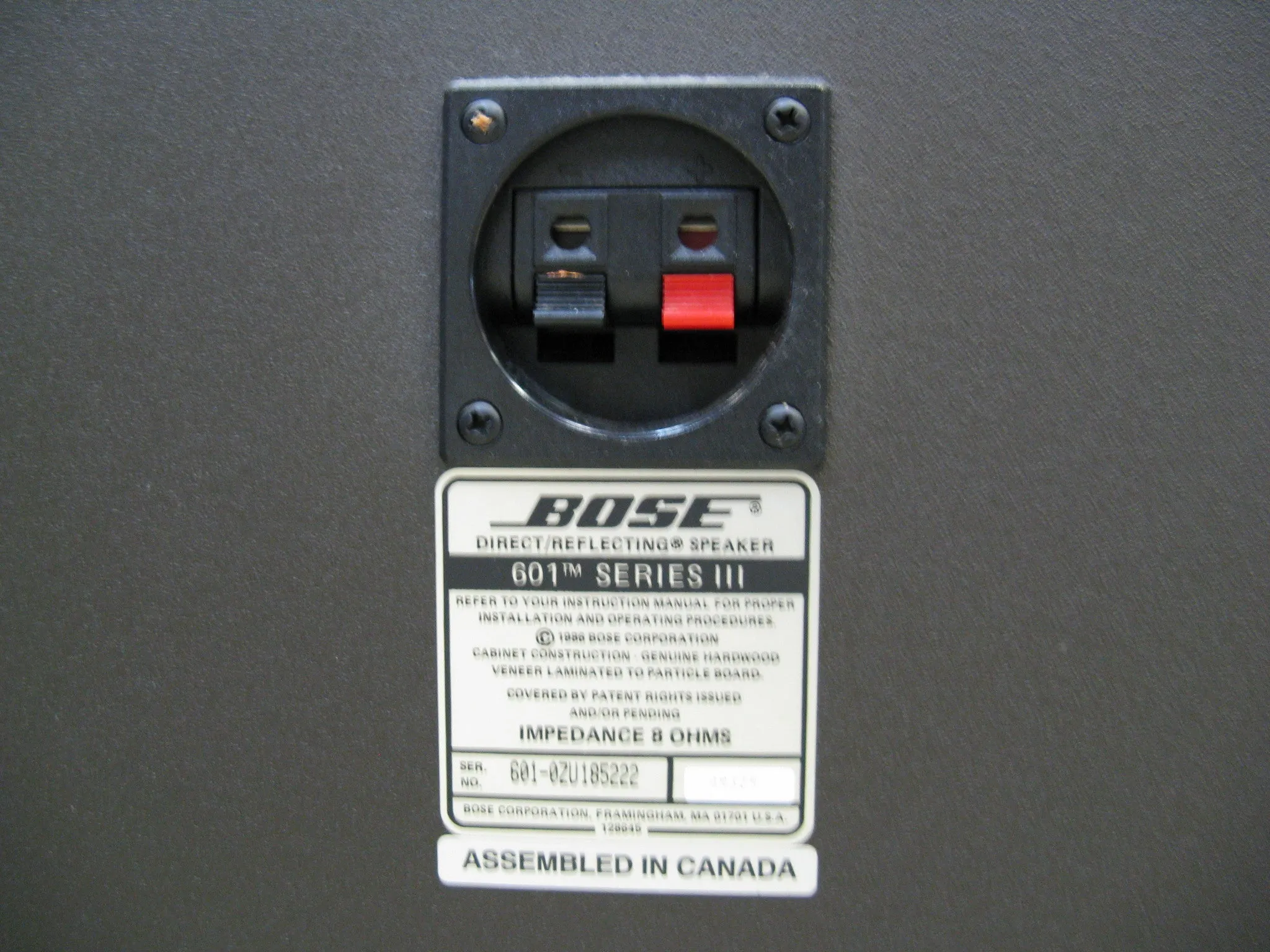 Bose 601 Series III Speakers