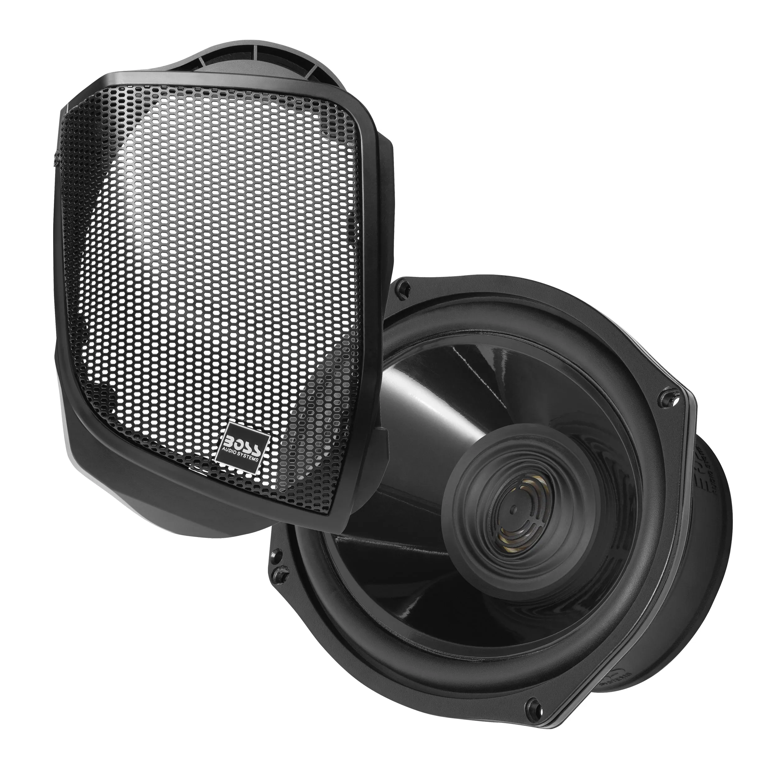 Boss Audio Saddlebag Speaker Kit for 1998 and newer Harley Davidson Road Glide, Street Glide, and Electra