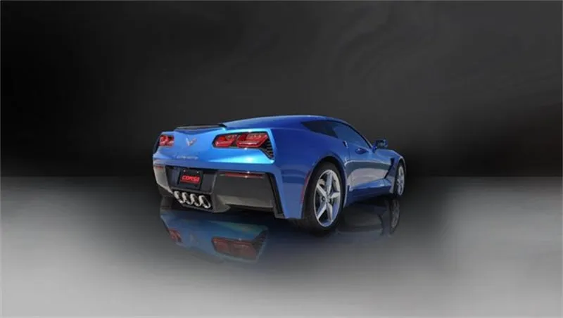 Corsa SPORT Axle-Back Exhaust System - 2-3/4 in Diameter - 4-1/2 in Tips - Polished - Chevy Corvette 2014-18 14764
