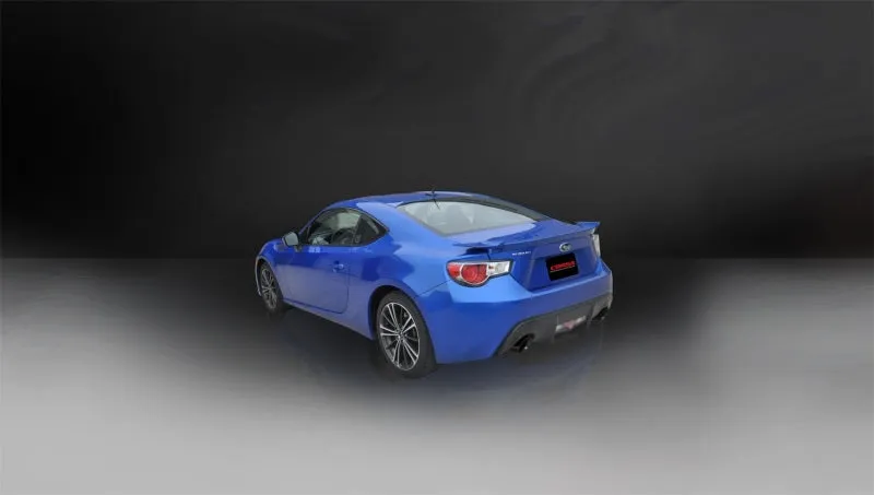 Corsa Sport Cat-Back Exhaust System - 2-1/2 in Diameter - Single 4-1/2 in Dual Tips - Black Pro-Series Tips - Scion FR-S / Subaru BRZ / Toyota 86 Coupe 2012-17