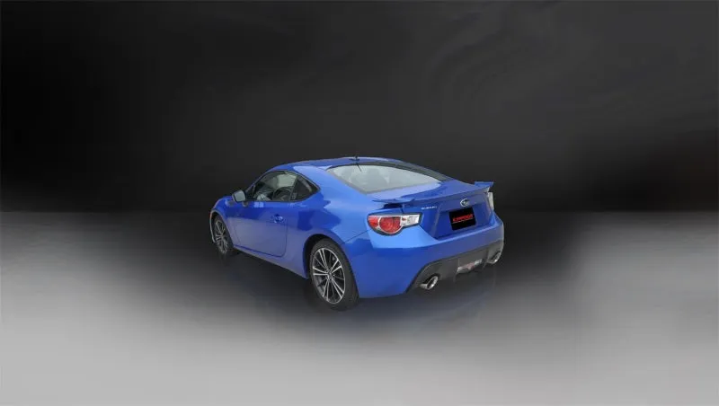Corsa Sport Cat-Back Exhaust System - 2-1/2 in Diameter - Single 4-1/2 in Dual Tips - Polished Pro-Series Tips - Scion FR-S / Subaru BRZ / Toyota 86 Coupe 2012-17
