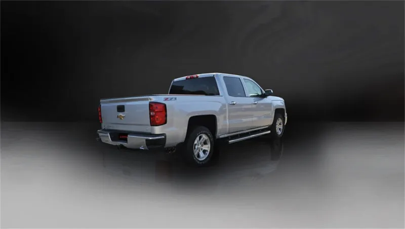 Corsa Sport Cat-Back Exhaust System - 3 in Diameter - Single 4 in Dual Tip - Black Pro-Series Tips - 5.3 L - GM V8 - GM Fullsize Truck 2014-18