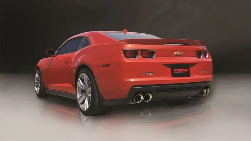 Corsa Sport Exhaust System - Cat-Back - 3" Diameter - Dual Rear Exit - Dual 4" Polished Tips - Stainless