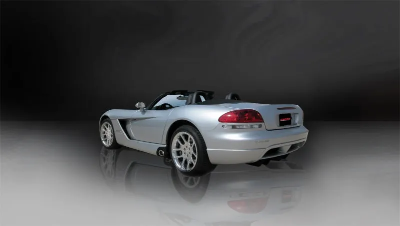Corsa Sport Exhaust System - Cat-Back - 3" Diameter - Dual Side Exit - 3" Polished Tips - Stainless - 8.3 L