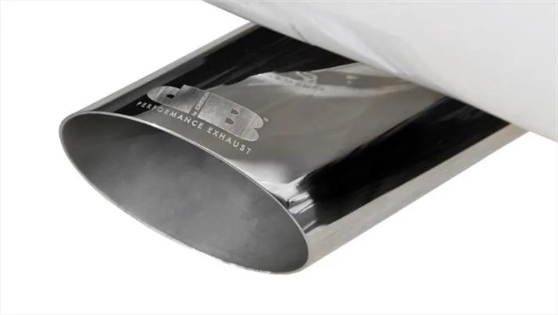 Corsa Sport Exhaust System - Cat-Back - 3" Diameter - Single Rear Exit - 4" Polished Tips - Stainless - Ford Coyote