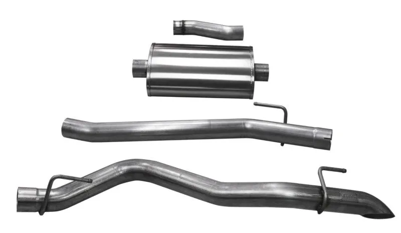 Corsa Sport Exhaust System - Cat-Back - 3" Diameter - Single Side Exit - Turn Down Tip - Stainless